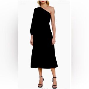 BRAND NEW Donna Morgan Tierd One-Shoulder Dress